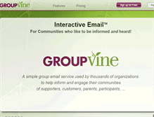 Tablet Screenshot of groupvine.com